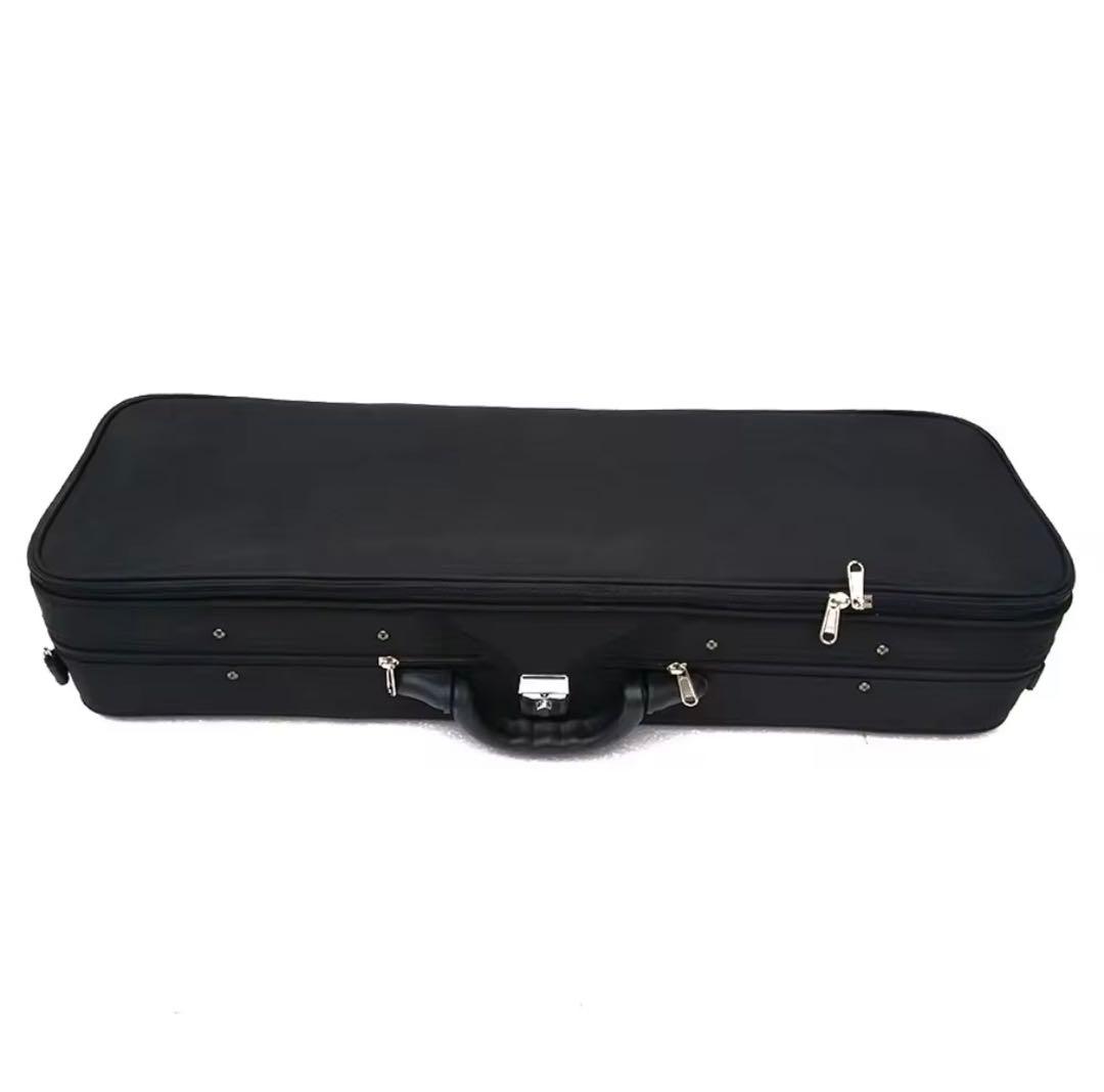【新品】4/4 バイオリン用 ハードケース 温度計・湿度計付き