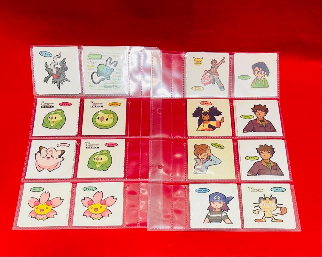 ポケモン　レトロステッカー　シール　まとめ売り100枚以上　貴重レアファイル付き