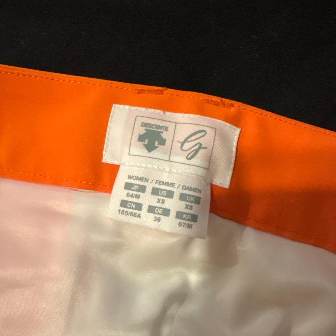 デサント DESCENTE オレンジ 長袖トップスとスカートのセット M