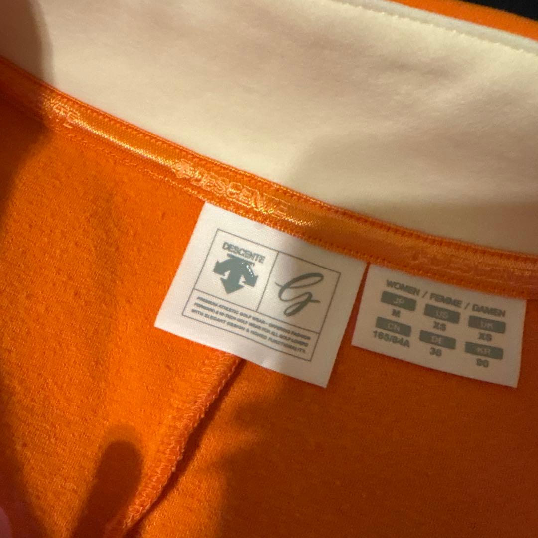デサント DESCENTE オレンジ 長袖トップスとスカートのセット M