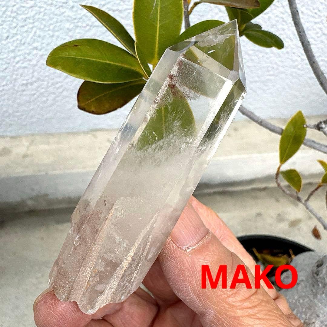 M1743☆ピンクエンジェルラダー水晶六角柱80g☆天然石　原石