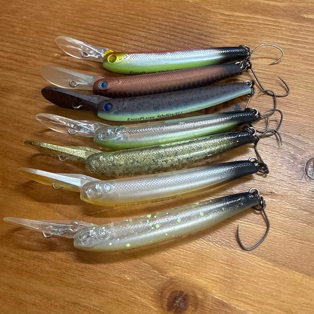 Eagle Player 50 Slim GJ ミノー・プラグ 8個セット