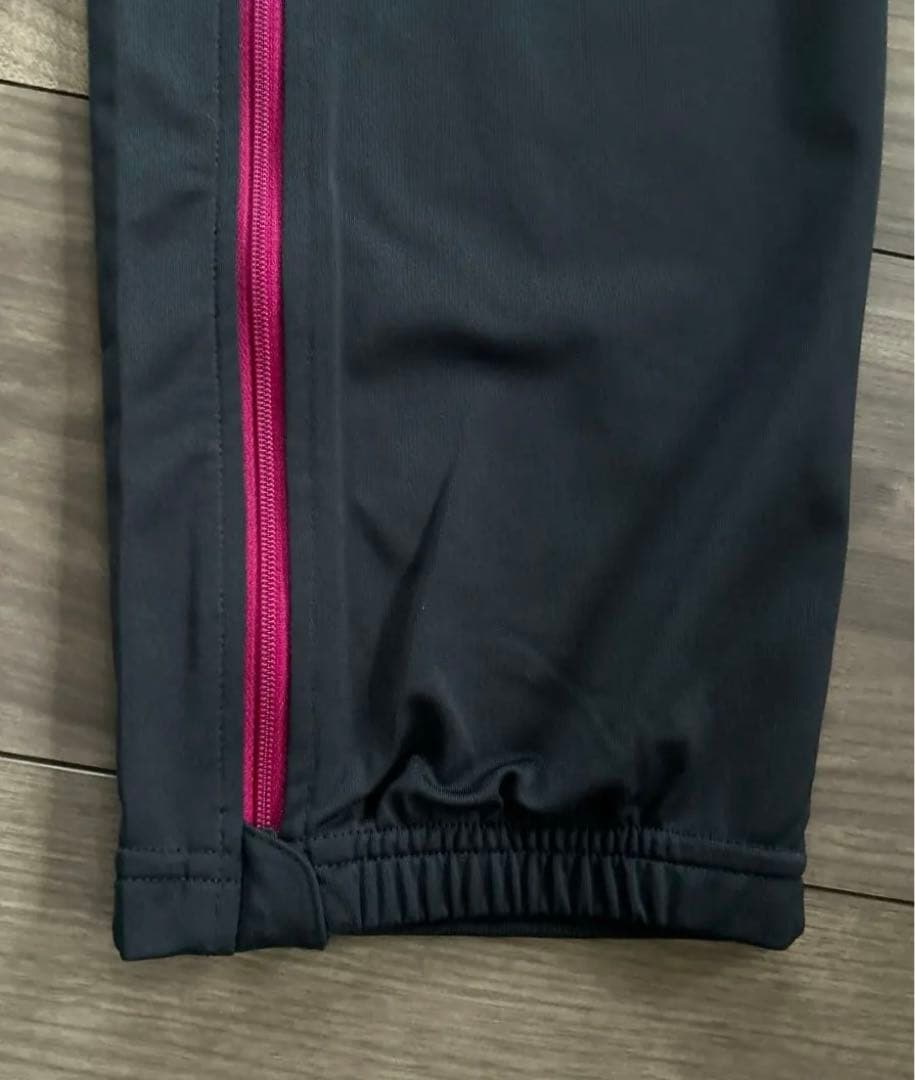 adidas 長袖トレーニングウェア グレー/ピンク Mサイズ