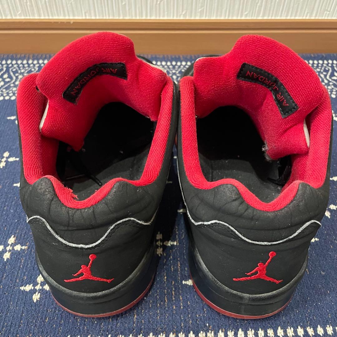 NIKE JORDAN 5 28cm 黒/赤