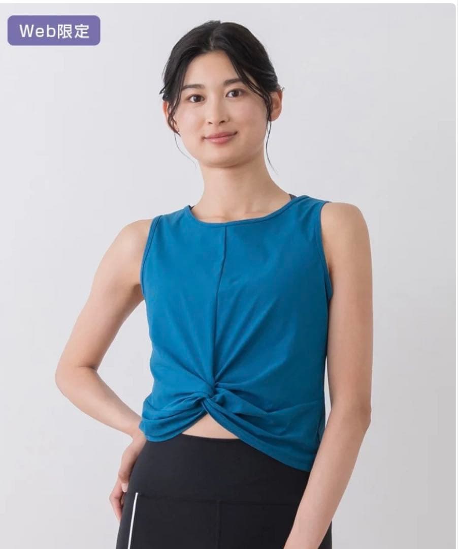 SUKALA ブラトップ付きペーパーライクタンクトップ　M
