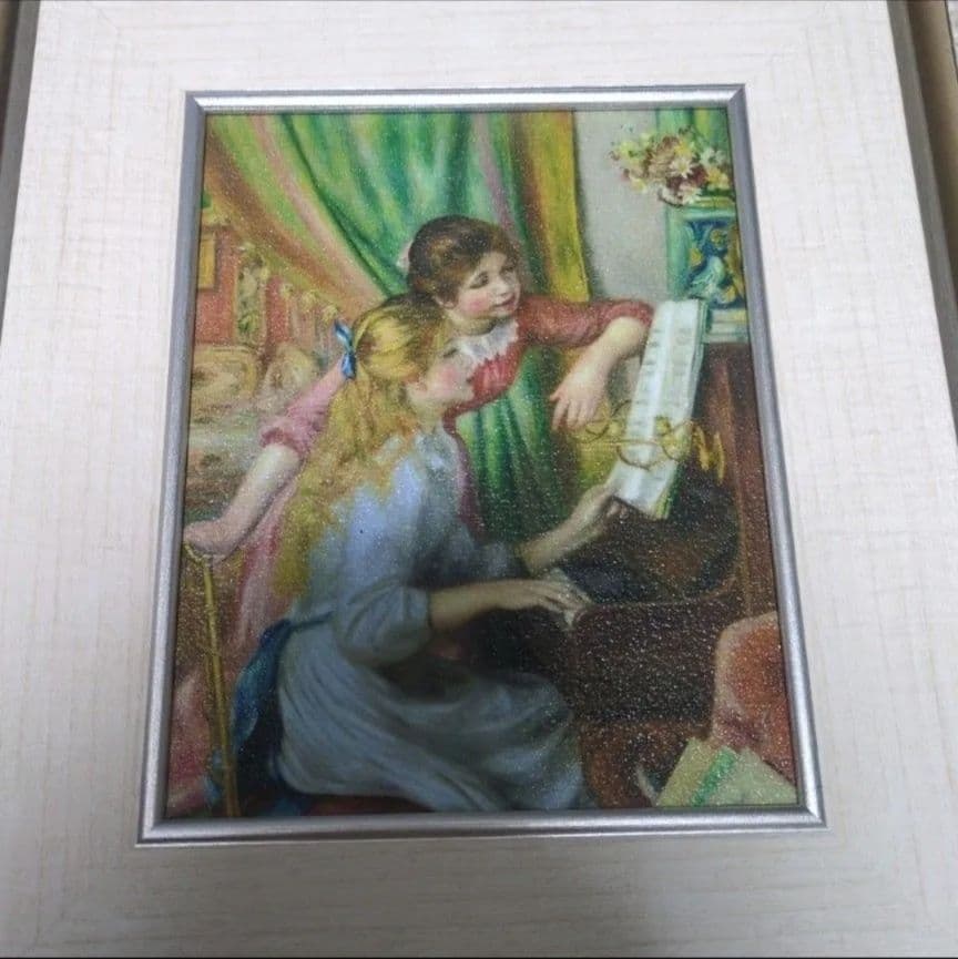 オルセー美術館所蔵　印象派　国立西洋美術館　ミニ複製画 ピアノを弾く少女たち