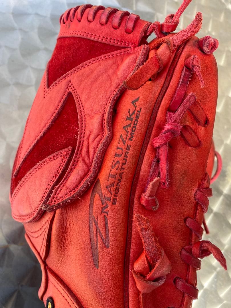 赤 軟式グローブ Nike
