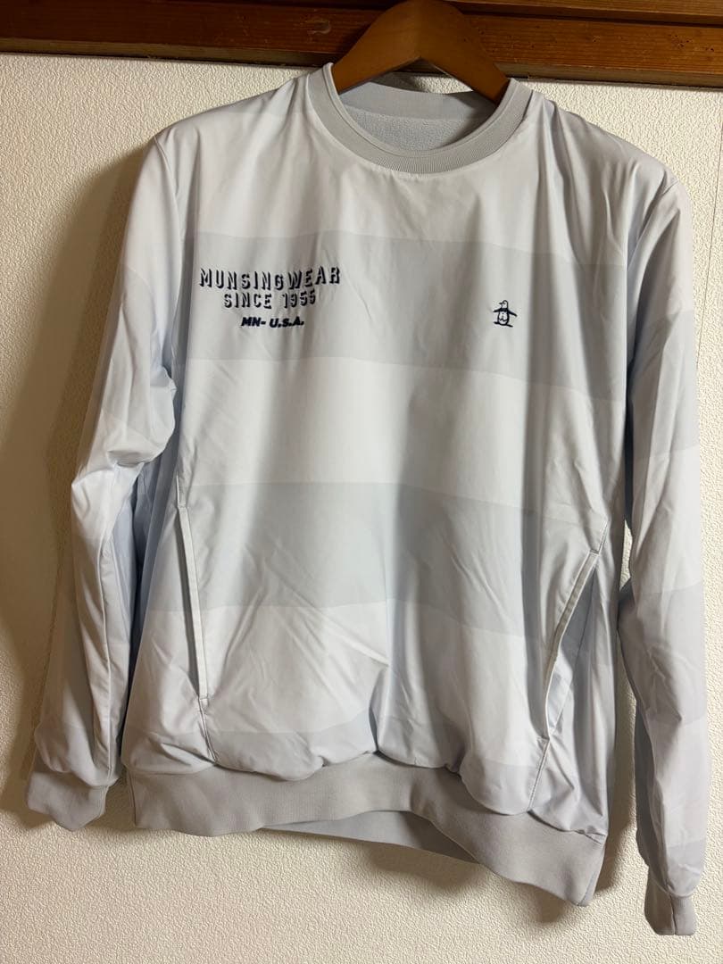 マンシングウエア　MUNSINGWEAR リバーシブルプルオーバーアウターL