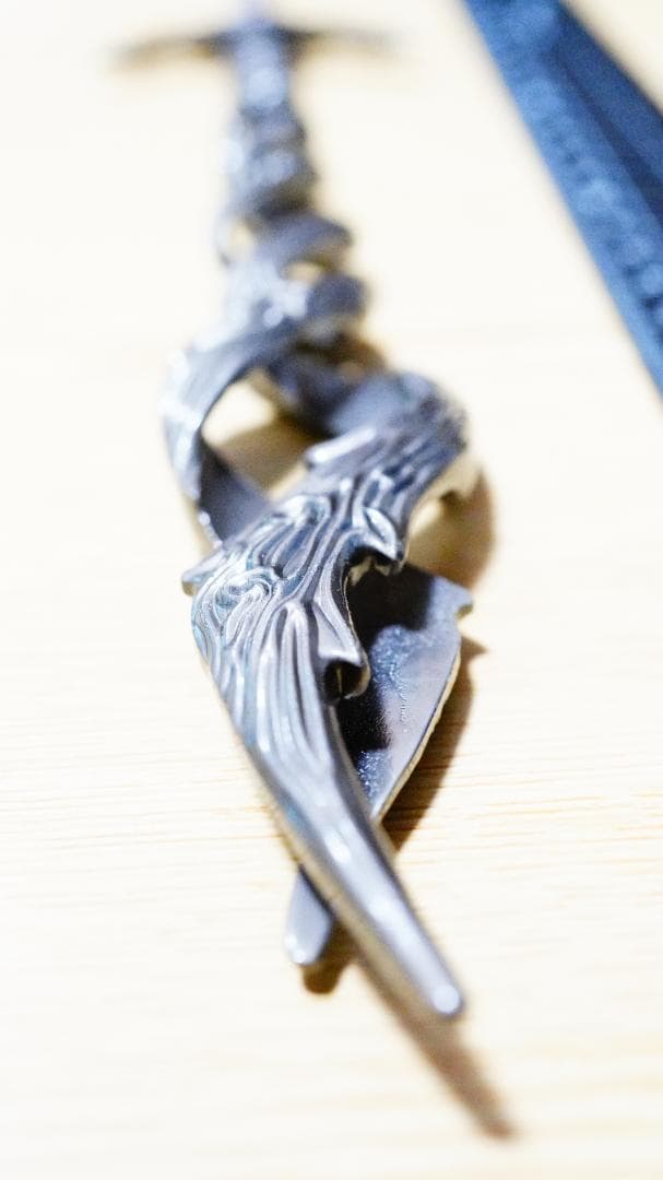 30cm神狩りの剣 シルバー エルデンリング ミニ武器 キーホルダー アクセサリ