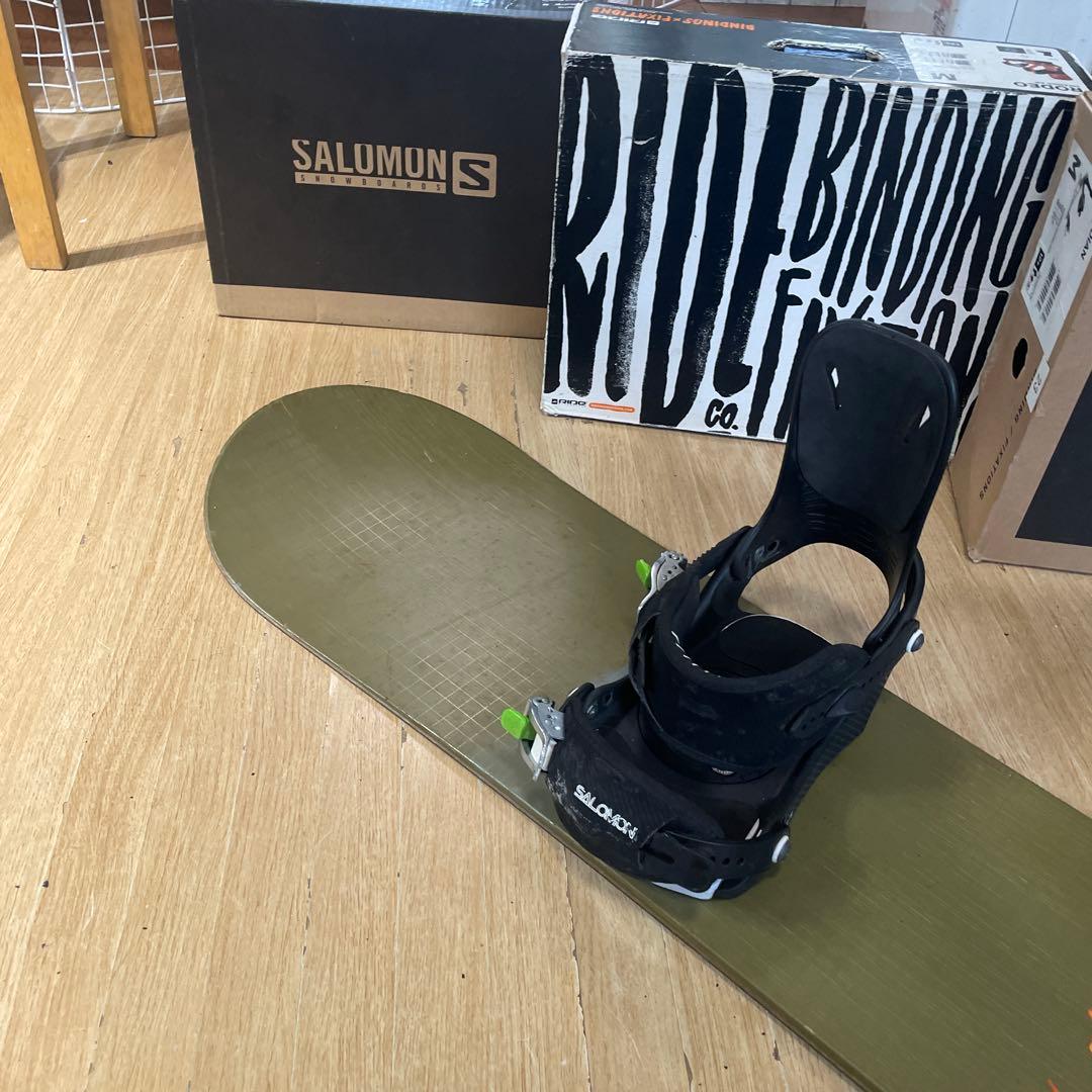 BURTON×SALOMON　バートン　バインディング付スノーボードセット