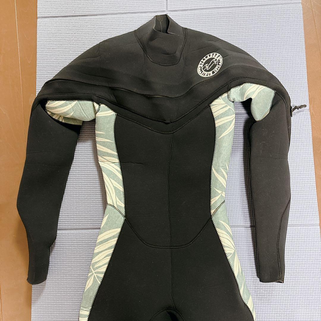 日本製 ビラボン SURF CAPSULE 3mm フルスーツ ボタニカル柄 M
