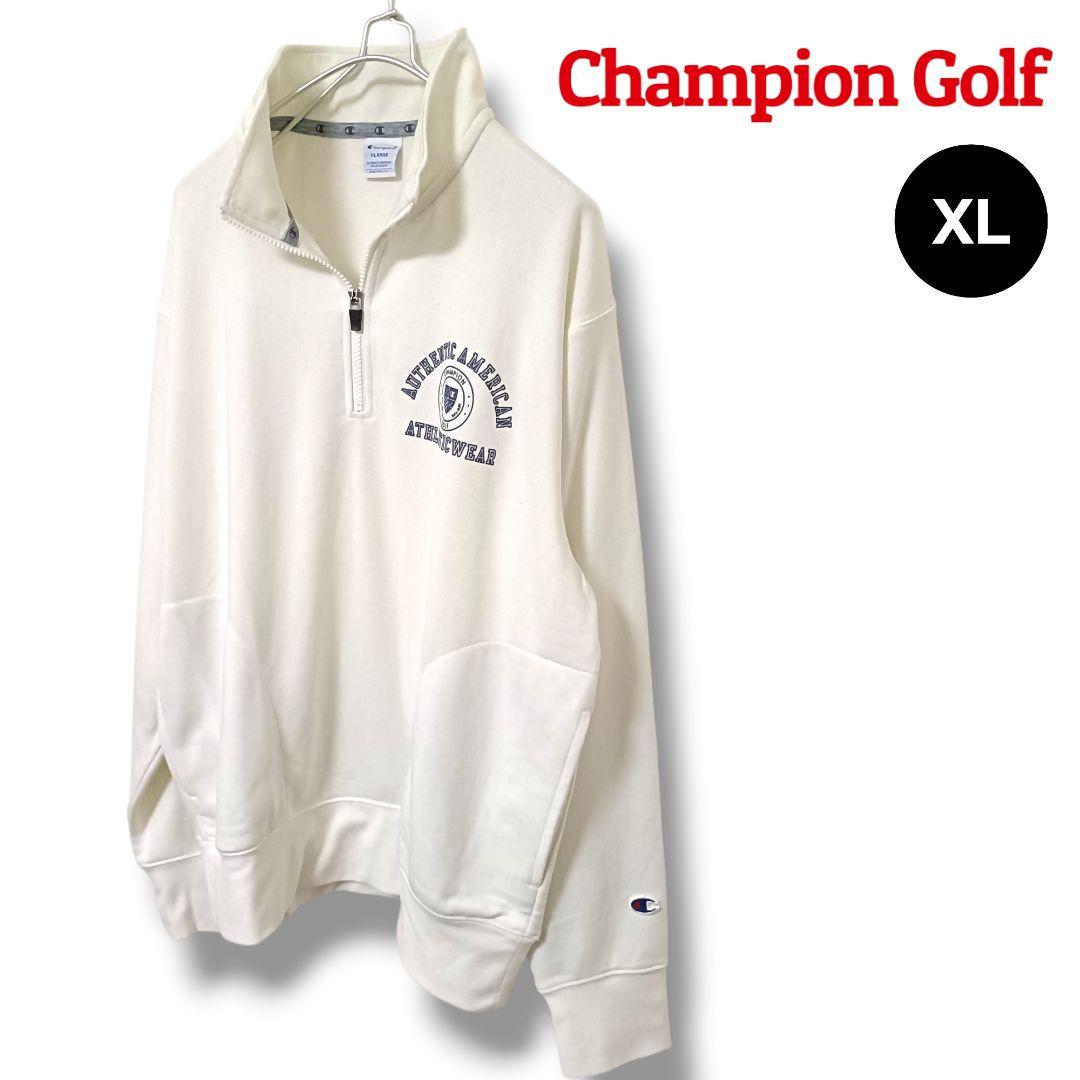 【春のスウェット】チャンピオンゴルフ ハーフジップスウェット XL メンズゴルフ