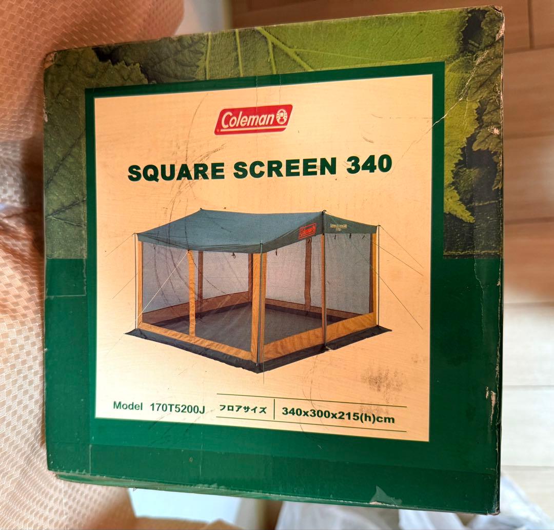 未使用 Coleman コールマン SQUARE SCREEN 340