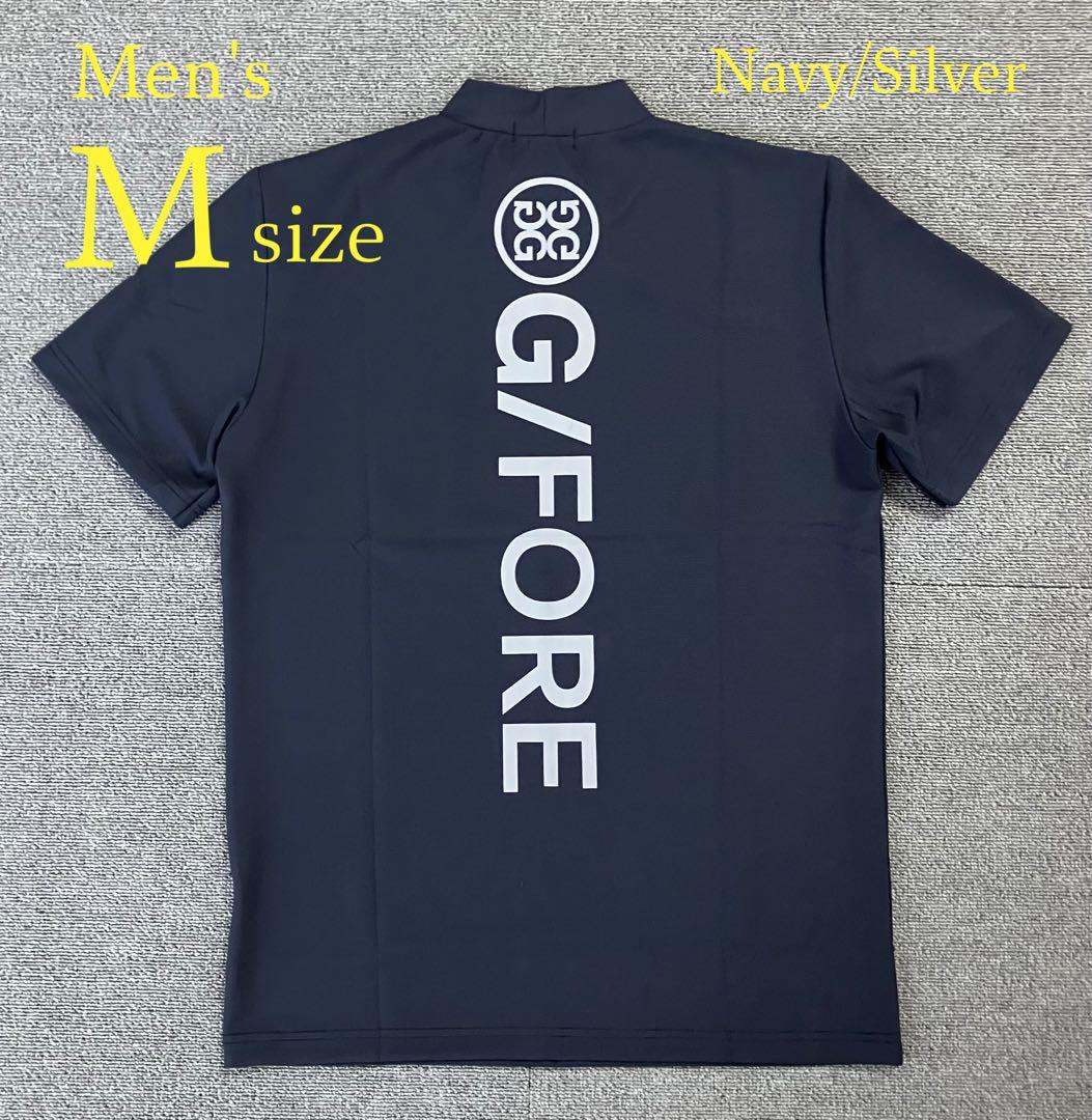 G/FORE ジーフォア Mサイズ モックネックT-シャツ ネイビー