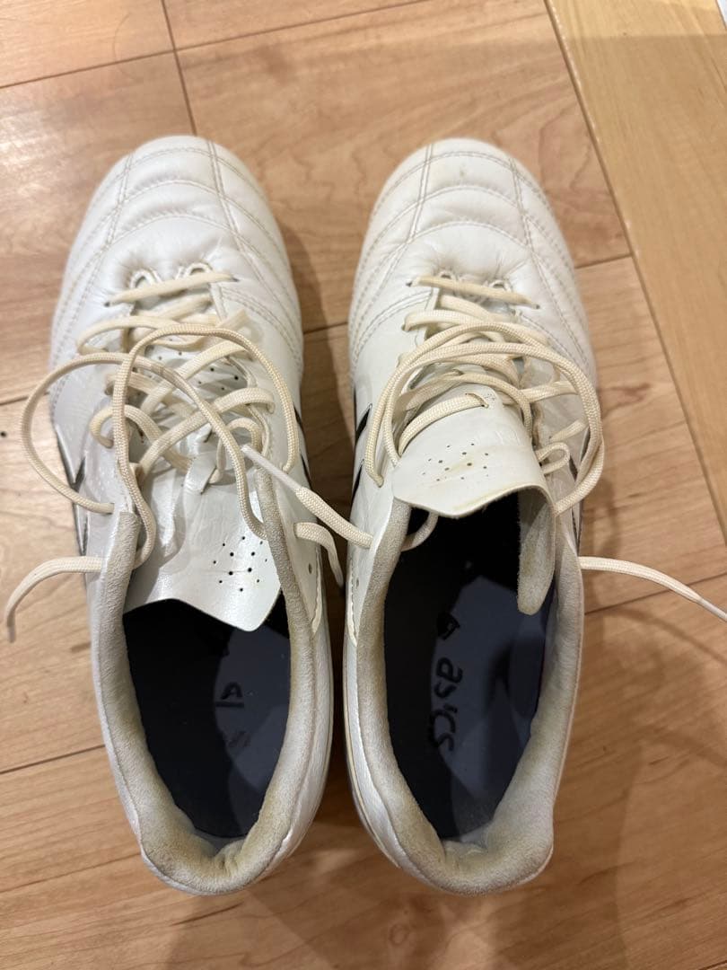 ASICS サッカーシューズ・スパイク ホワイト/ブラックDSライトプロ　ワイド