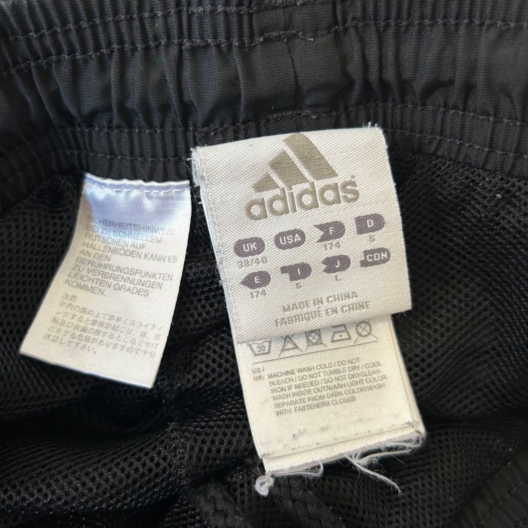 adidas ドイツ代表 トラックパンツ ナイロン スリーストライプ ブラック