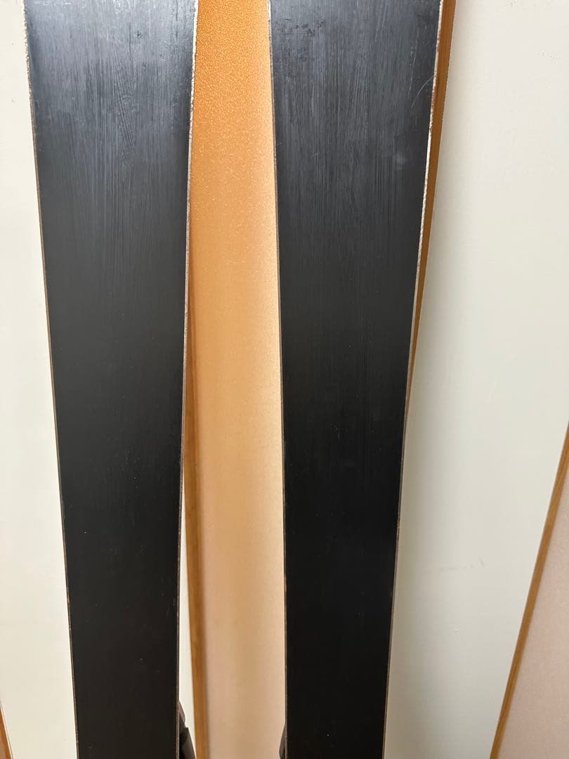 3セットKAZAMA スキー板159cm,ブーツ27cm,ストック115cm