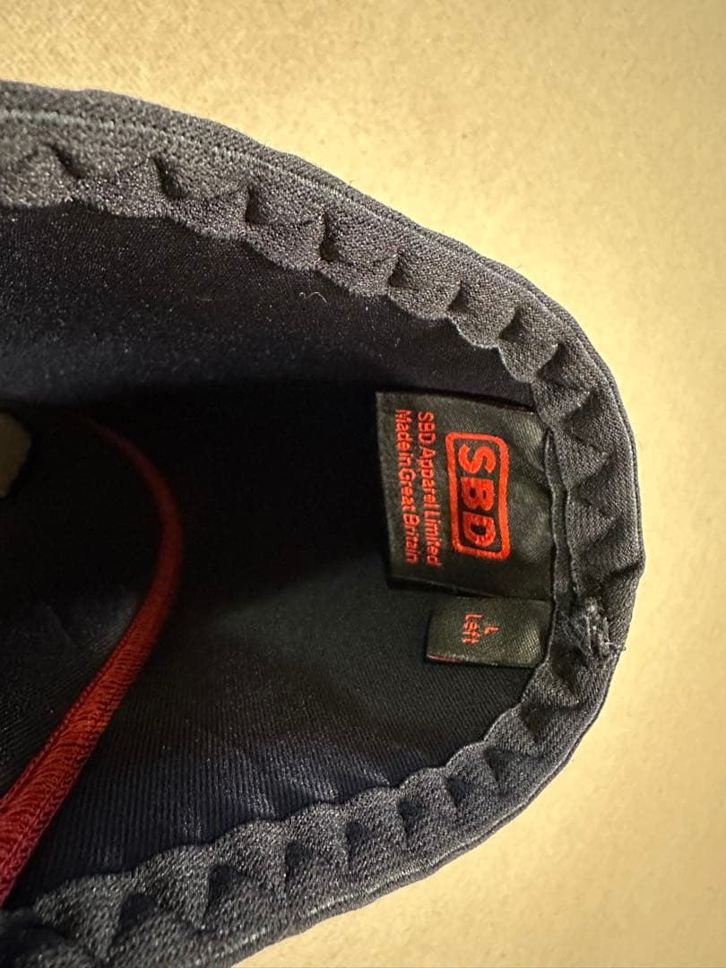 SBD ウエイトトレーニング サポーター 黒赤　ニースリーブ　Lサイズ