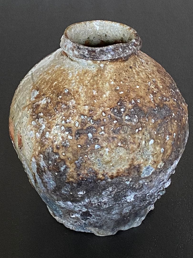 信楽焼 Shigaraki 壺 Jar 蹲 うずくまる 古谷道生 G03