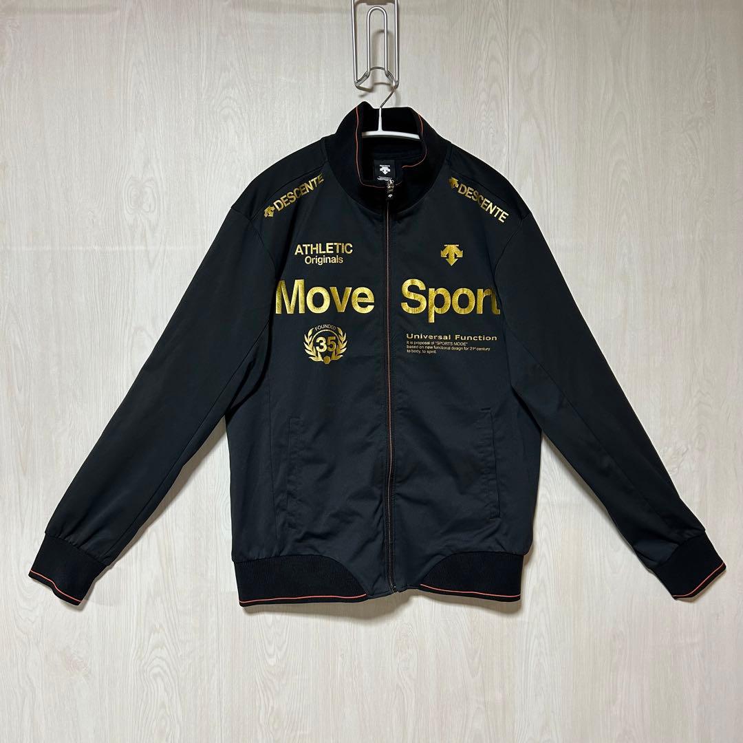 デサントムーブスポーツ Move Sport ジャージ セットアップ 黒/金 L