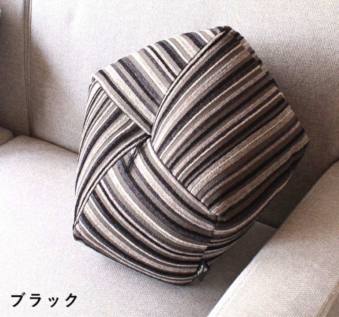おじゃみ座布団　スペシャルファブリックシリーズ　洛中高岡屋　グラフ　ブラック　M