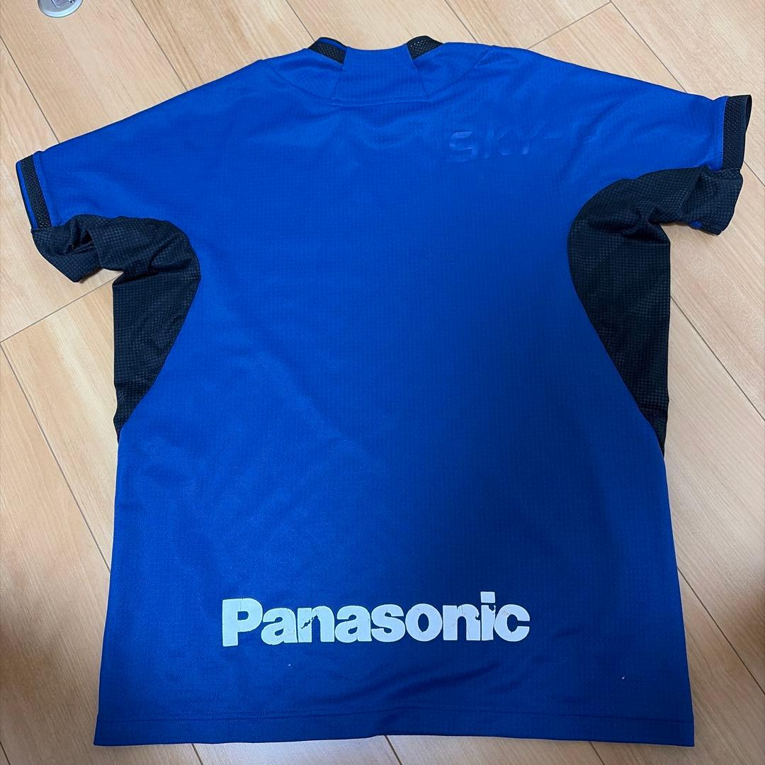 【非売品】Panasonic パンサーズ バレーボールシャツ ブルーXAサイズ