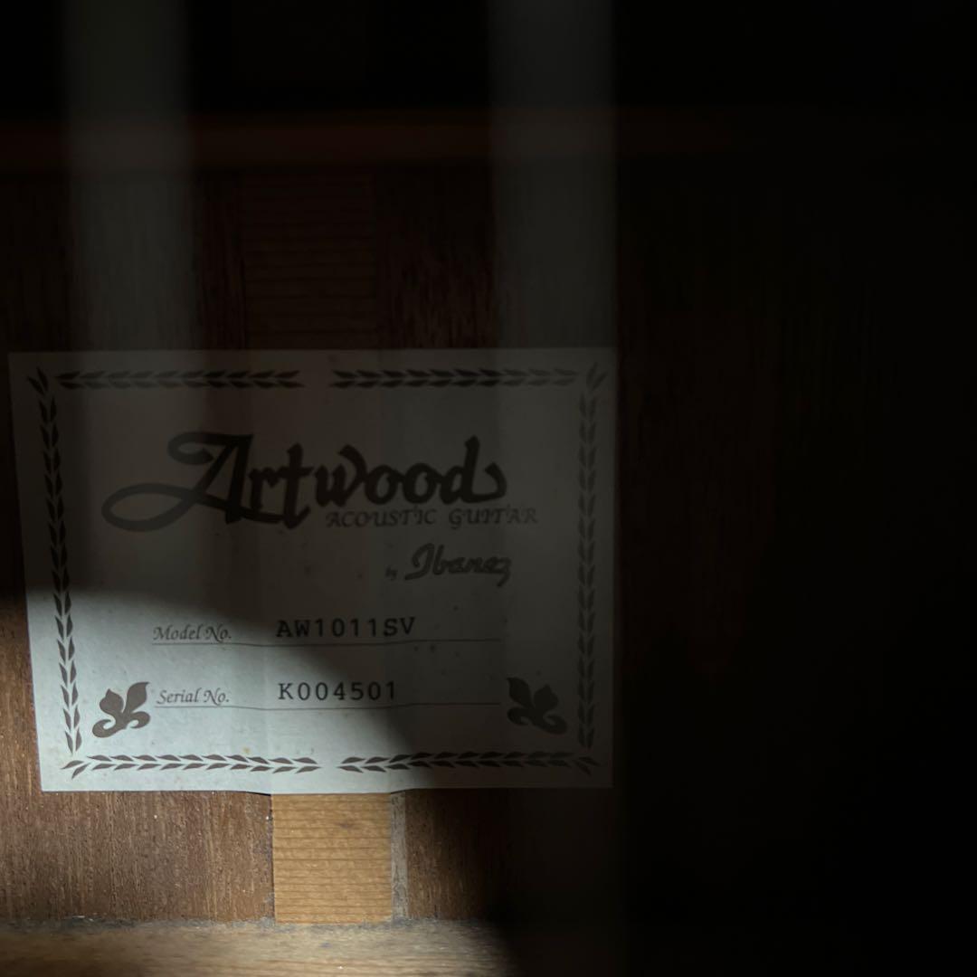 Ibanez ArtWood AW-1011 SV 単板トップ アコギ 現状品