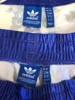 adidas originals 青フルーツ柄　セットアップ（Ｍ～Ｌ)