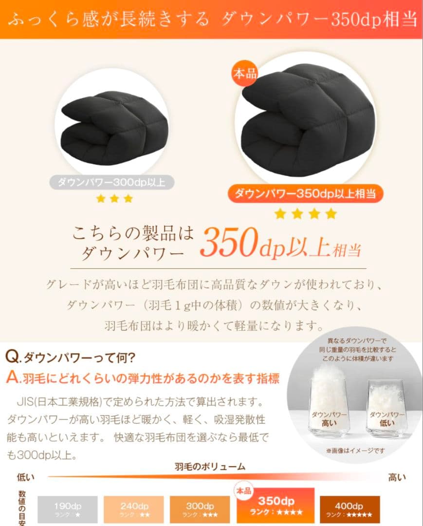⭐極暖⭐掛け布団 人工羽毛布団 シングル 冬 ダックダウン 洗える 抗菌防臭