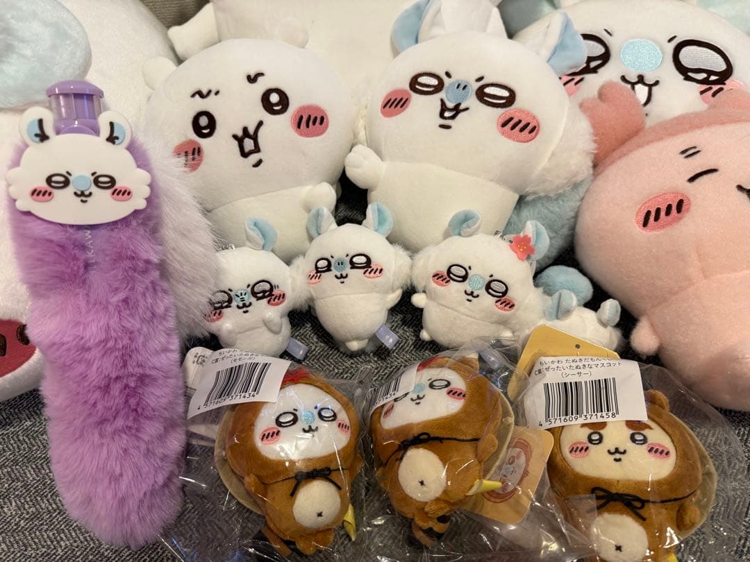 ちいかわモモンガだらけくじA賞＋たぬきだもんくじ＋プライズモモンガ古本屋シーサー