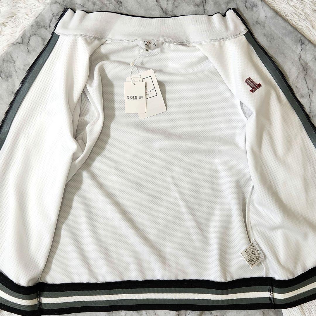 ✨タグ付未使用品✨LANVIN SPORT フルジップゴルフジャケット 白 38