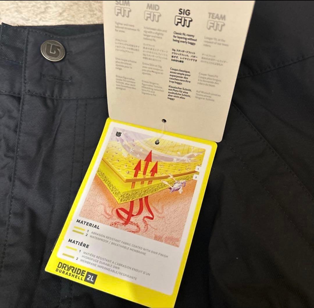 新品未使用 タグ付き BURTON MB POACHER PT Sサイズ 黒