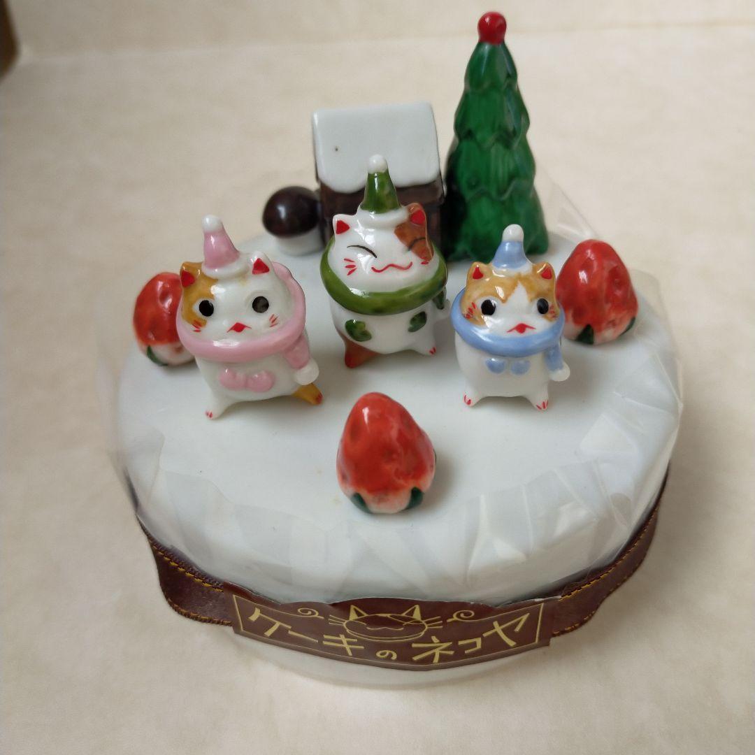 未使用 猫舎道楽堂本舗 クリスマス 12月 のれん ケーキのネコヤ