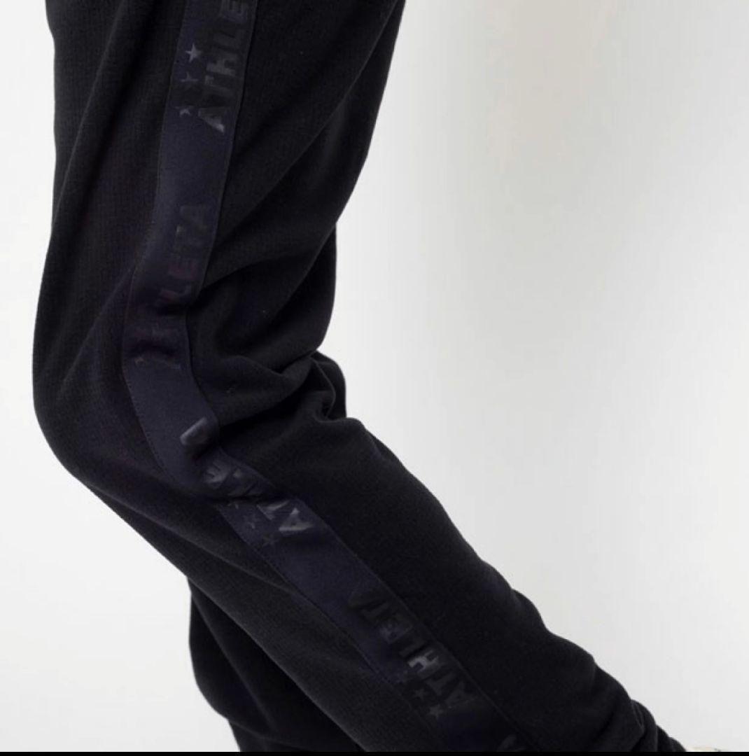 新品 ATHLETA アスレタ FUK-24 SW 裏起毛 上下 黒 L