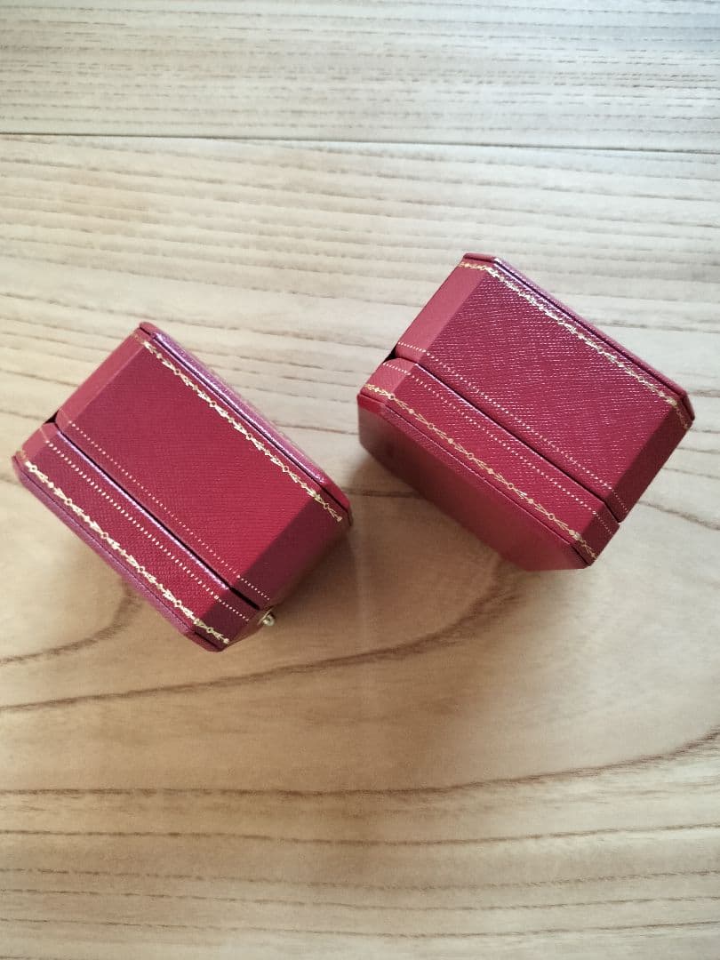 Cartier　カルティエ　【美品】　リングケース+外箱　各2個　＆　ミニ紙袋