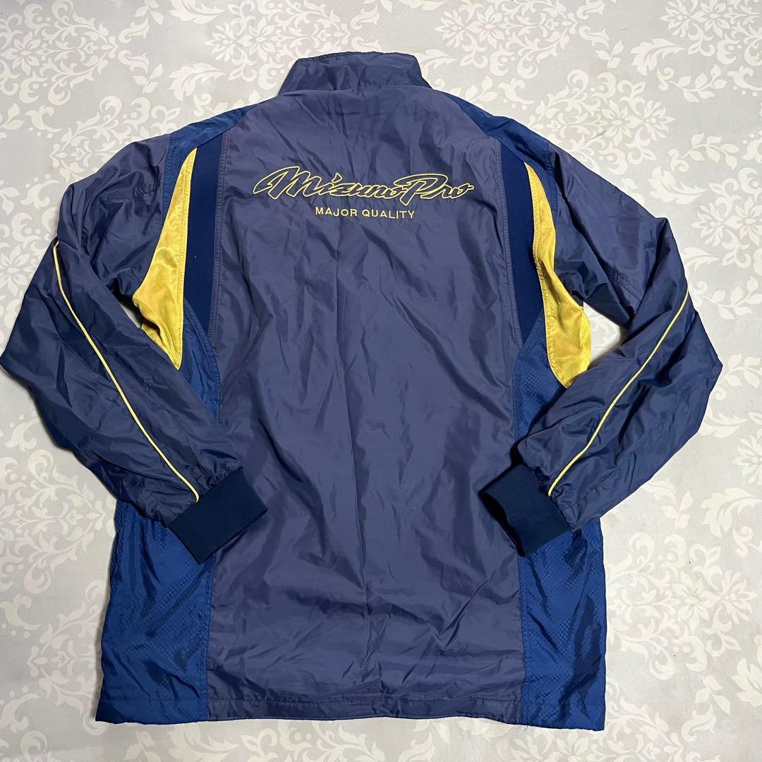 ミズノプロ ウインドブレーカー 上下セット XO 紺×金/Mizuno Pro