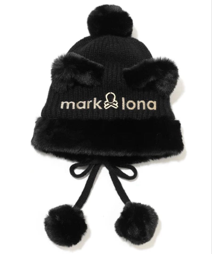 2点セット 25AW MARK&LONA Furry Cat Beanie
