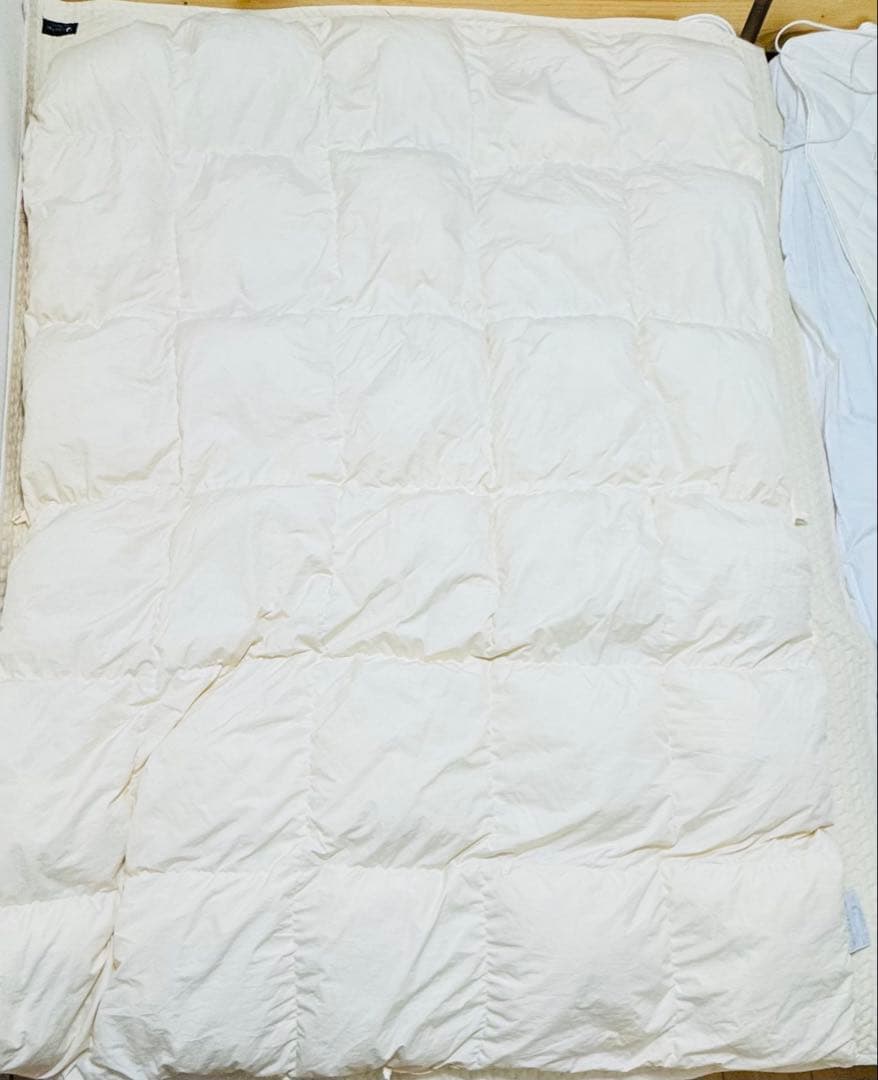 タンスのゲン 羽毛布団 シングルロング150×210cm ダウン90% ベージュ