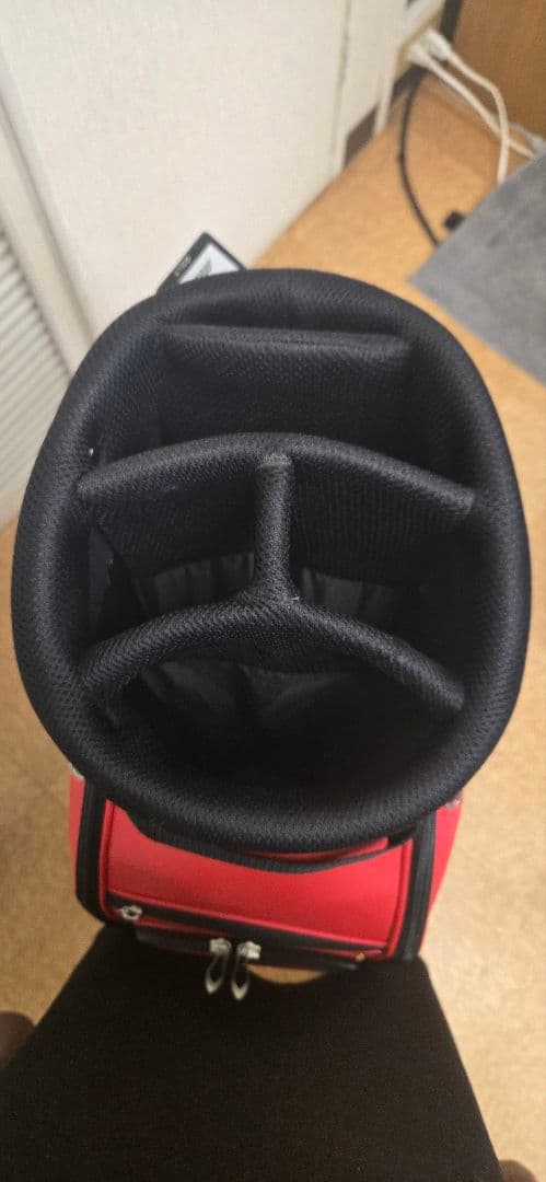 メンディー　未使用　Mizuno 赤 ゴルフバッグ・キャディバッグ
