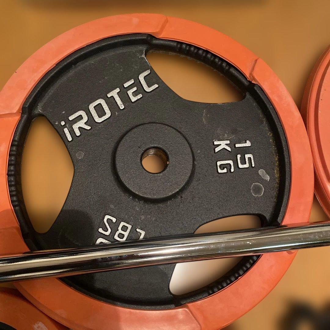 iROTEC プレート バーベル　ベルト　直接引き取り　即購入不可
