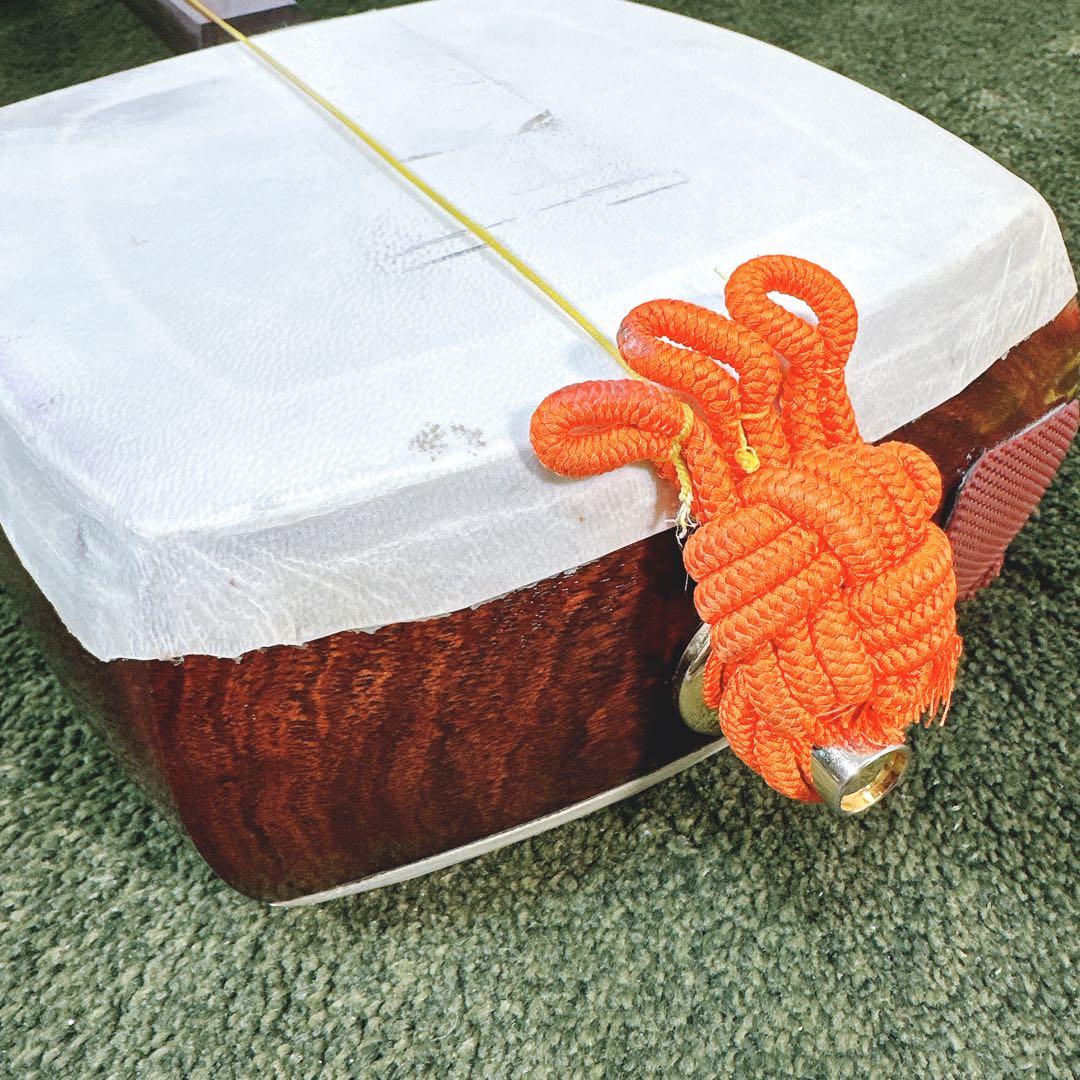 津軽三味線 太棹 紅木 三つ折れ竿 東さわり 犬皮破れなし 入門セット ベッコウ