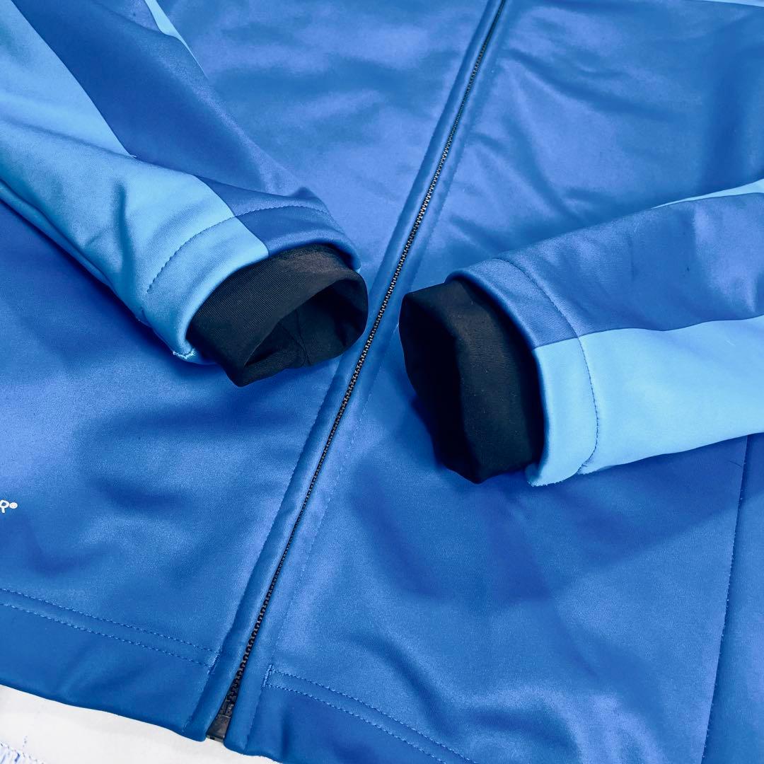 美品 カステリ ストレッチ サイクルジャージ ジャケット L ブルー