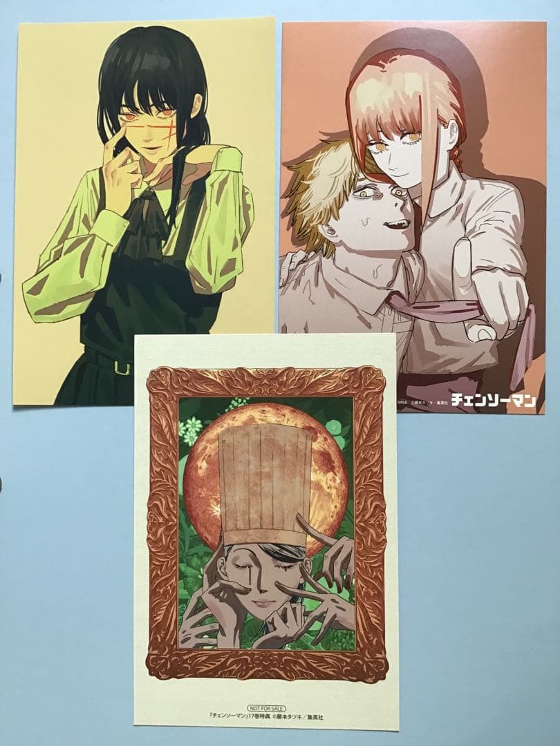チェンソーマン 台湾盤 限定 特装版 特典 イラストカード チェキ 吉田 アサ