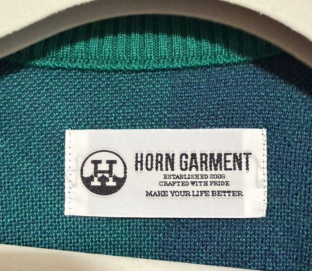美品 HORN G.M.T ホーンガーメント クルーネックニット セーター XL