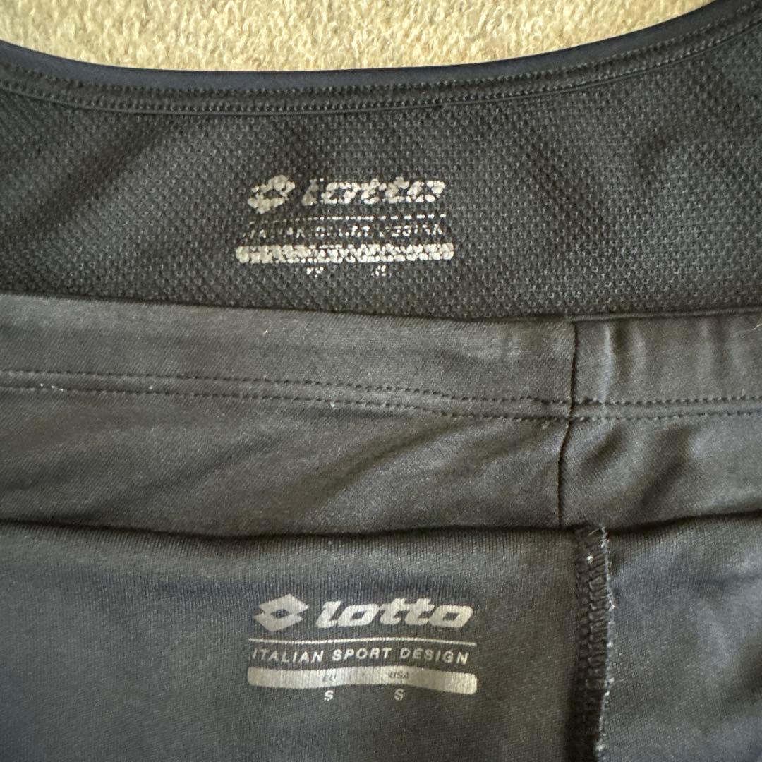 ロット lotto テニスウェア上下２点セットアップ　Ｍくらい