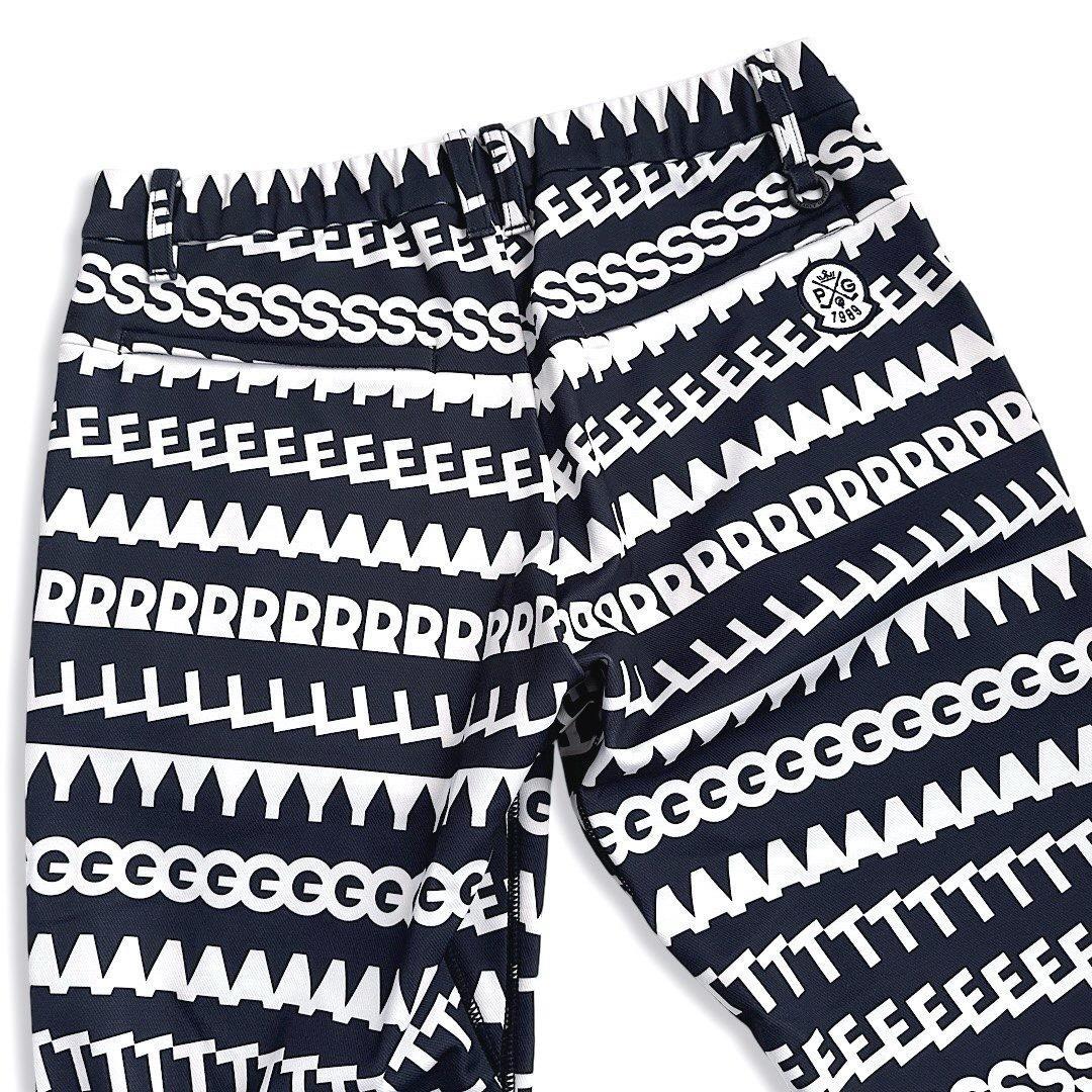627 パーリーゲイツ定価31,900円 トリコット裏起毛ロゴパンツ4 M