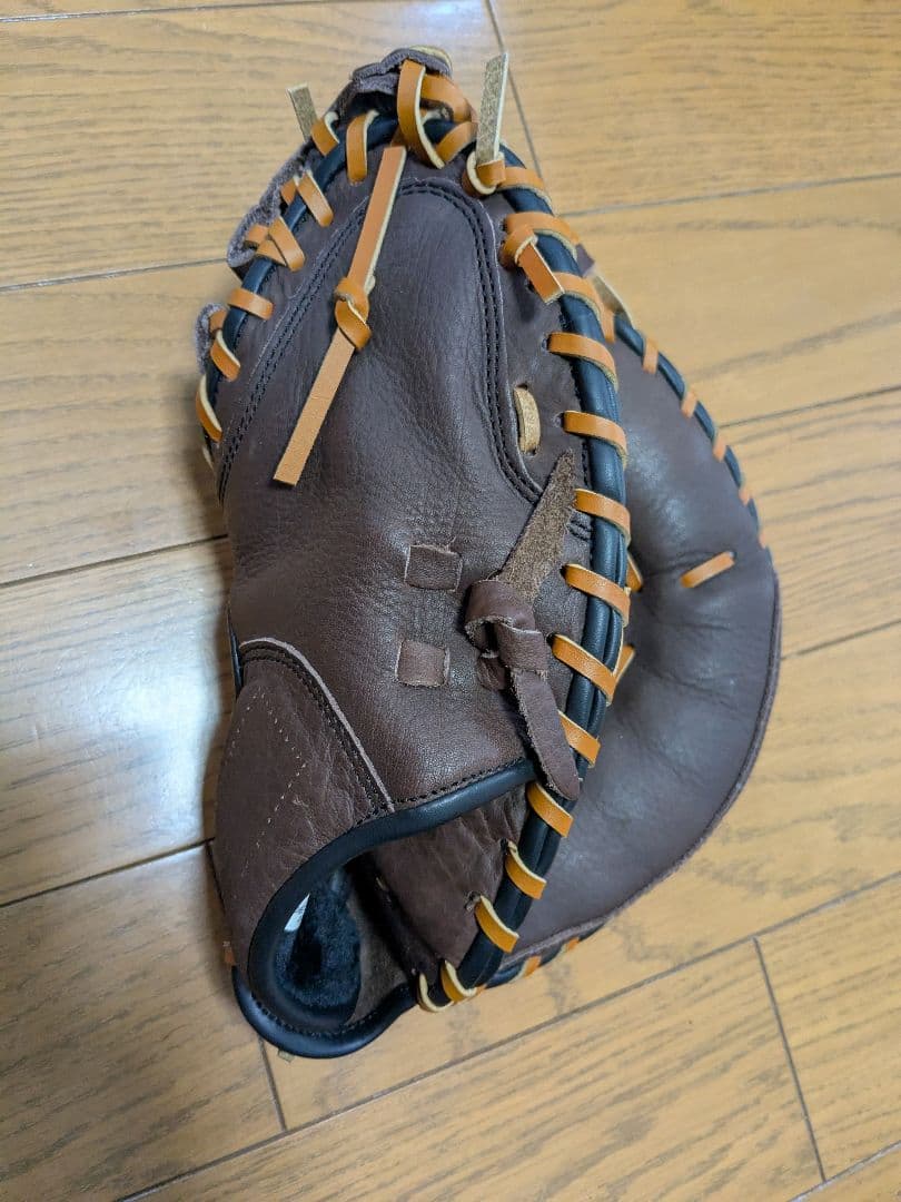 硬式用キャッチャーミット　軟式可