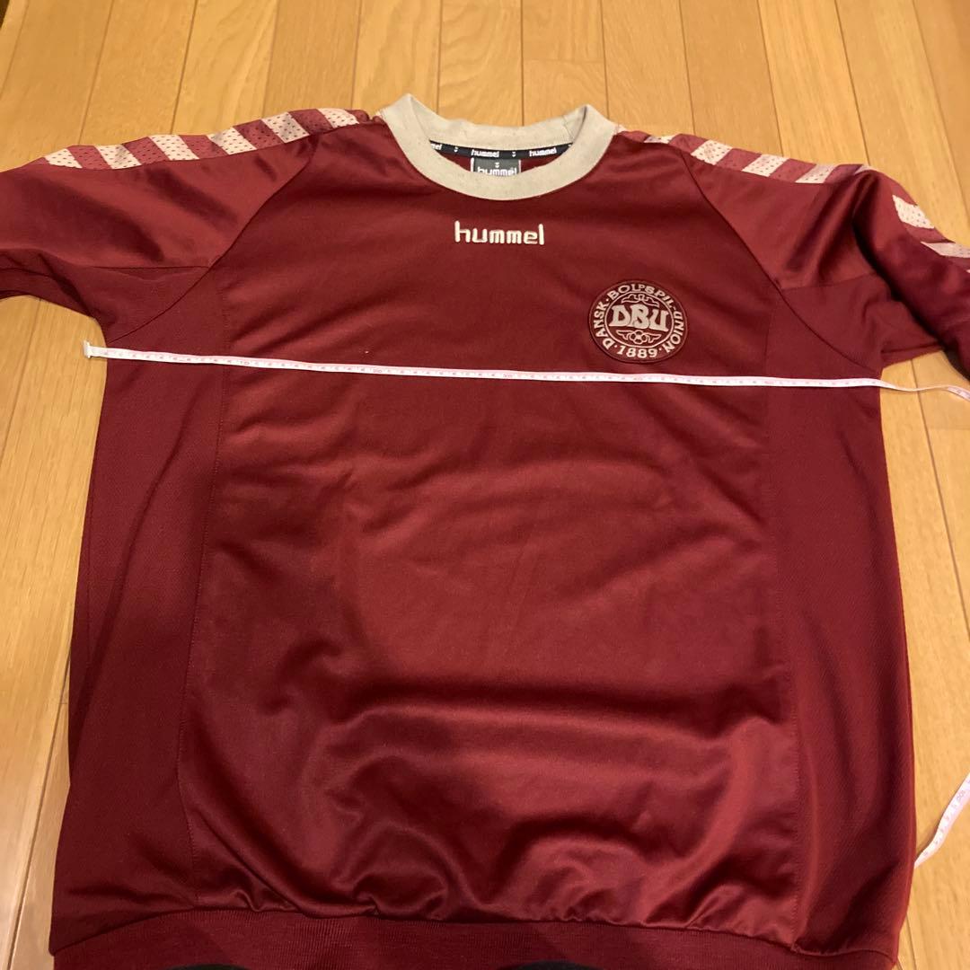 hummel デンマーク代表　スウェット ワインレッド　L