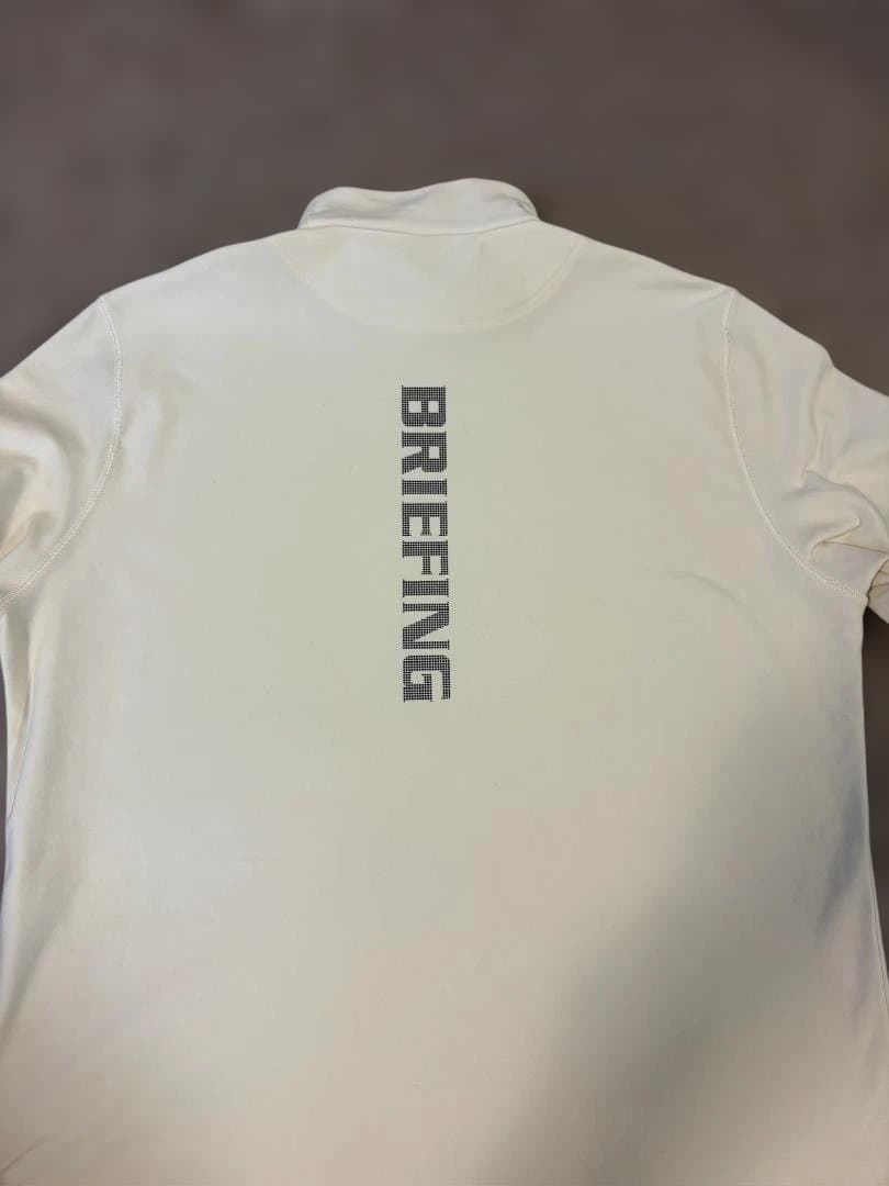 美品 BRIEFING GOLF ウォーム LS ハイネック XL ベージュ