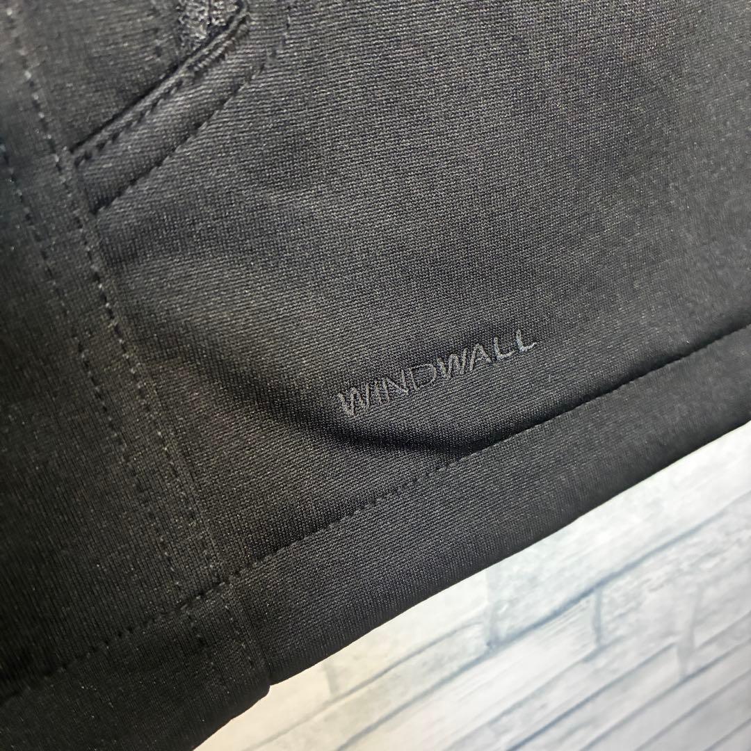 【USA古着】ノースフェイスシェルベストXL企業モノブランド刺繍ドローAGR